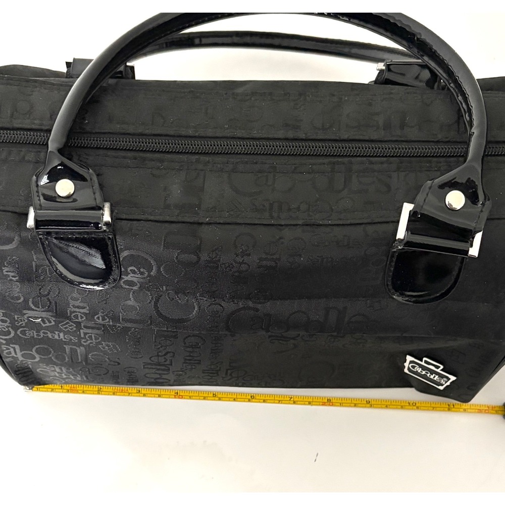 Caboodles Y2K Black Cosmetic Bag Large Travel Makeup Organizer Tote Pockets NWOT - Picture 5 of 16